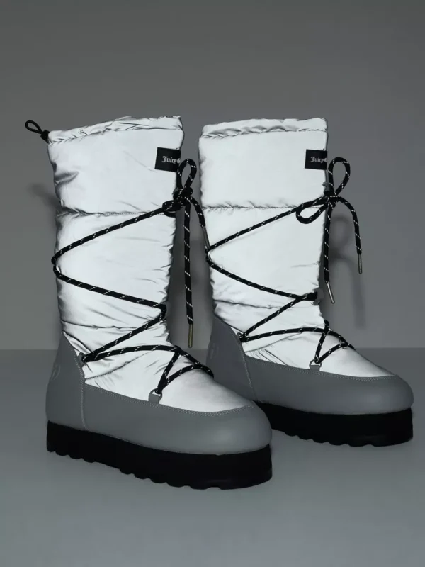Juicy Couture - Vintersko - Sølv - Mercury Tall Boot - Boots & Støvler